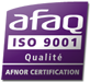 Certification Afnor ISO 9001